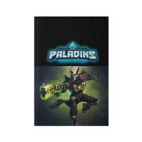 Обложка для паспорта матовая кожа с принтом Paladins в Белгороде, натуральная матовая кожа | размер 19,3 х 13,7 см; прозрачные пластиковые крепления | Тематика изображения на принте: paladins