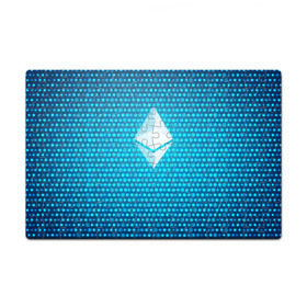 Пазл магнитный 126 элементов с принтом Blue Ethereum - Синий Эфириум в Белгороде, полимерный материал с магнитным слоем | 126 деталей, размер изделия —  180*270 мм | black milk | cryptocurrency | eth | ethereum | etherium | litecoin | виталик бутерин | крипта | крипто | криптовалюта | лайткоин | майнер | майнинг | эфир