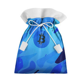 Подарочный 3D мешок с принтом Blue Sea Camo Bitcoin в Белгороде, 100% полиэстер | Размер: 29*39 см | Тематика изображения на принте: blue | camo | camouflage | coin | crypto | currency | ethereum | litecoin | mining | token | биткоин | биток | камо | камуфляж | крипта | крипто | криптовалюта | лайткоин | майнинг | ферма | эфир