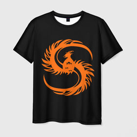 Мужская футболка 3D с принтом phoenix в Белгороде, 100% полиэфир | прямой крой, круглый вырез горловины, длина до линии бедер | phenix | phoenix | огненная птица | огонь