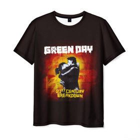 Мужская футболка 3D с принтом Поцелуй Green Day в Белгороде, 100% полиэфир | прямой крой, круглый вырез горловины, длина до линии бедер | Тематика изображения на принте: american idiot | green day | альтернативный | билли джо армстронг | грин дей | группа | зелёный день | майк дёрнт | музыка | панк | поп | поппанк | поцелуй | рок | стена | тре кул