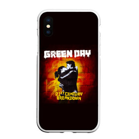 Чехол для iPhone XS Max матовый с принтом Поцелуй Green Day в Белгороде, Силикон | Область печати: задняя сторона чехла, без боковых панелей | american idiot | green day | альтернативный | билли джо армстронг | грин дей | группа | зелёный день | майк дёрнт | музыка | панк | поп | поппанк | поцелуй | рок | стена | тре кул