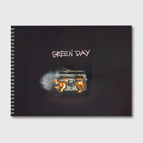 Альбом для рисования с принтом Green Day магнитофон в огне в Белгороде, 100% бумага
 | матовая бумага, плотность 200 мг. | Тематика изображения на принте: american idiot | green day | альтернативный | билли джо армстронг | грин дей | группа | зелёный день | майк дёрнт | музыка | панк | поп | поппанк | рок | тре кул