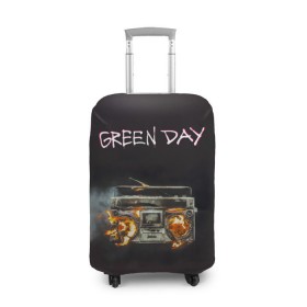 Чехол для чемодана 3D с принтом Green Day магнитофон в огне в Белгороде, 86% полиэфир, 14% спандекс | двустороннее нанесение принта, прорези для ручек и колес | american idiot | green day | альтернативный | билли джо армстронг | грин дей | группа | зелёный день | майк дёрнт | музыка | панк | поп | поппанк | рок | тре кул