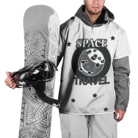 Накидка на куртку 3D с принтом Space travel в Белгороде, 100% полиэстер |  | Тематика изображения на принте: белый | звезды | космос | планета | черный