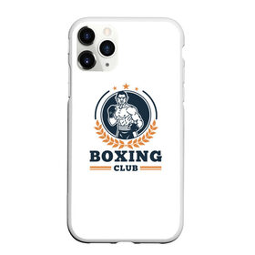 Чехол для iPhone 11 Pro матовый с принтом BOXING CLUB в Белгороде, Силикон |  | Тематика изображения на принте: бокс | клуб | перчатки | спорт | чемпион