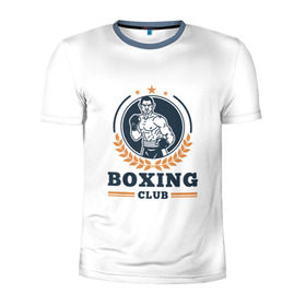 Мужская футболка 3D спортивная с принтом BOXING CLUB в Белгороде, 100% полиэстер с улучшенными характеристиками | приталенный силуэт, круглая горловина, широкие плечи, сужается к линии бедра | бокс | клуб | перчатки | спорт | чемпион