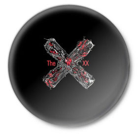 Значок с принтом The XX в Белгороде,  металл | круглая форма, металлическая застежка в виде булавки | 