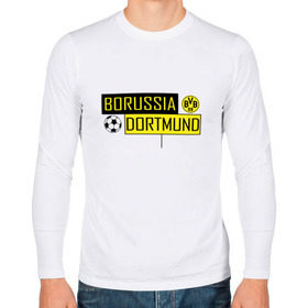 Мужской лонгслив хлопок с принтом Borussia Dortmund - New Design 2018 в Белгороде, 100% хлопок |  | боруссия дортмунд