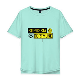 Мужская футболка хлопок Oversize с принтом Borussia Dortmund - New Design 2018 в Белгороде, 100% хлопок | свободный крой, круглый ворот, “спинка” длиннее передней части | боруссия дортмунд