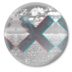Значок с принтом The XX в Белгороде,  металл | круглая форма, металлическая застежка в виде булавки | Тематика изображения на принте: the xx | xx | инди поп