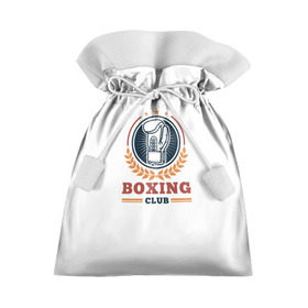 Подарочный 3D мешок с принтом BOXING CLUB в Белгороде, 100% полиэстер | Размер: 29*39 см | бокс | перчатки | спорт | чемпион