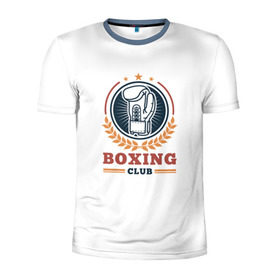 Мужская футболка 3D спортивная с принтом BOXING CLUB в Белгороде, 100% полиэстер с улучшенными характеристиками | приталенный силуэт, круглая горловина, широкие плечи, сужается к линии бедра | бокс | перчатки | спорт | чемпион
