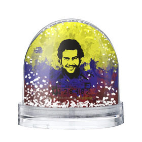 Снежный шар с принтом Пабло Эскобар в Белгороде, Пластик | Изображение внутри шара печатается на глянцевой фотобумаге с двух сторон | колумбия | пабло | эскобар