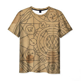 Мужская футболка 3D с принтом Код да Винчи в Белгороде, 100% полиэфир | прямой крой, круглый вырез горловины, длина до линии бедер | загадки | знаки | история | культура | майя | надпись | тайна