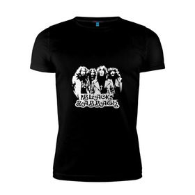 Мужская футболка премиум с принтом Группа Black Sabbath в Белгороде, 92% хлопок, 8% лайкра | приталенный силуэт, круглый вырез ворота, длина до линии бедра, короткий рукав | 