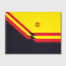 Альбом для рисования с принтом Manchester United #5 в Белгороде, 100% бумага
 | матовая бумага, плотность 200 мг. | манчестер юнайтед | эмблема