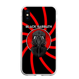 Чехол для iPhone XS Max матовый с принтом Солдат Black Sabbath в Белгороде, Силикон | Область печати: задняя сторона чехла, без боковых панелей | black sabbath | ozzy osbourne | альбом | билл уорд | гизер батлер | группа | летчик | метал | музыка | надпись | оззи | осборн | песни | рок | тони айомми | хард рок | хеви метал | шлем