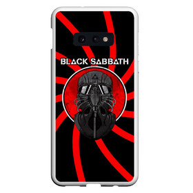 Чехол для Samsung S10E с принтом Солдат Black Sabbath в Белгороде, Силикон | Область печати: задняя сторона чехла, без боковых панелей | black sabbath | ozzy osbourne | альбом | билл уорд | гизер батлер | группа | летчик | метал | музыка | надпись | оззи | осборн | песни | рок | тони айомми | хард рок | хеви метал | шлем