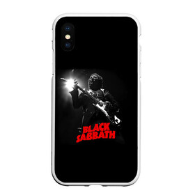 Чехол для iPhone XS Max матовый с принтом Black Sabbath в Белгороде, Силикон | Область печати: задняя сторона чехла, без боковых панелей | black sabbath | ozzy osbourne | билл уорд | гизер батлер | гитара | группа | метал | музыка | надпись | оззи | осборн | песни | рок | солист | тони айомми | хард рок | хеви метал