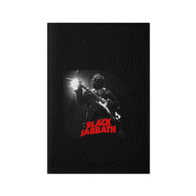 Обложка для паспорта матовая кожа с принтом Black Sabbath в Белгороде, натуральная матовая кожа | размер 19,3 х 13,7 см; прозрачные пластиковые крепления | Тематика изображения на принте: black sabbath | ozzy osbourne | билл уорд | гизер батлер | гитара | группа | метал | музыка | надпись | оззи | осборн | песни | рок | солист | тони айомми | хард рок | хеви метал
