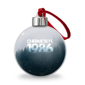 Ёлочный шар с принтом Чернобыль 1986 в Белгороде, Пластик | Диаметр: 77 мм | 1986 | дым | завод | лес | опасность | радиация | чаэс | чернобыль | экология
