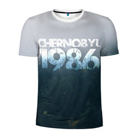 Мужская футболка 3D спортивная с принтом Чернобыль 1986 в Белгороде, 100% полиэстер с улучшенными характеристиками | приталенный силуэт, круглая горловина, широкие плечи, сужается к линии бедра | 1986 | дым | завод | лес | опасность | радиация | чаэс | чернобыль | экология
