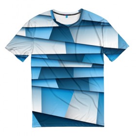 Мужская футболка 3D с принтом Полоски в Белгороде, 100% полиэфир | прямой крой, круглый вырез горловины, длина до линии бедер | 