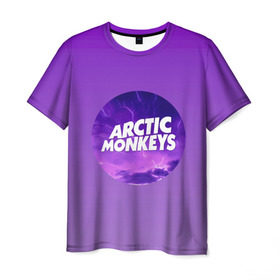 Мужская футболка 3D с принтом Arctic Monkeys в Белгороде, 100% полиэфир | прямой крой, круглый вырез горловины, длина до линии бедер | Тематика изображения на принте: алекс тёрнер | арктик | арктические мартышки | гаражный | группа | джейми кук | инди рок | манкис | музыка | мэтт хелдер | ник о мэлли | обезьяна | постпанк ривайвл | психоделический | рок