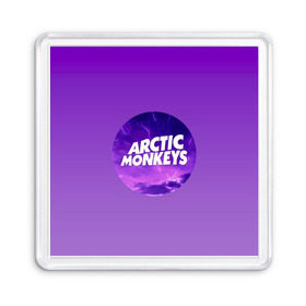 Магнит 55*55 с принтом Arctic Monkeys в Белгороде, Пластик | Размер: 65*65 мм; Размер печати: 55*55 мм | алекс тёрнер | арктик | арктические мартышки | гаражный | группа | джейми кук | инди рок | манкис | музыка | мэтт хелдер | ник о мэлли | обезьяна | постпанк ривайвл | психоделический | рок