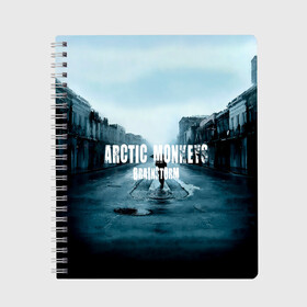 Тетрадь с принтом Arctic Monkeys brainstorm в Белгороде, 100% бумага | 48 листов, плотность листов — 60 г/м2, плотность картонной обложки — 250 г/м2. Листы скреплены сбоку удобной пружинной спиралью. Уголки страниц и обложки скругленные. Цвет линий — светло-серый
 | Тематика изображения на принте: алекс тёрнер | арктик | арктические мартышки | гаражный | группа | джейми кук | инди рок | манкис | музыка | мэтт хелдер | ник о мэлли | обезьяна | постпанк ривайвл | психоделический | рок