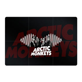 Магнитный плакат 3Х2 с принтом Группа Arctic Monkeys в Белгороде, Полимерный материал с магнитным слоем | 6 деталей размером 9*9 см | алекс тёрнер | арктик | арктические мартышки | гаражный | группа | дж ейми кук | инди рок | манкис | музыка | мэтт хелдер | ник о мэлли | обезьяна | постпанк ривайвл | психоделический | рок