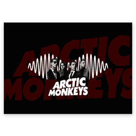 Поздравительная открытка с принтом Группа Arctic Monkeys в Белгороде, 100% бумага | плотность бумаги 280 г/м2, матовая, на обратной стороне линовка и место для марки
 | Тематика изображения на принте: алекс тёрнер | арктик | арктические мартышки | гаражный | группа | дж ейми кук | инди рок | манкис | музыка | мэтт хелдер | ник о мэлли | обезьяна | постпанк ривайвл | психоделический | рок