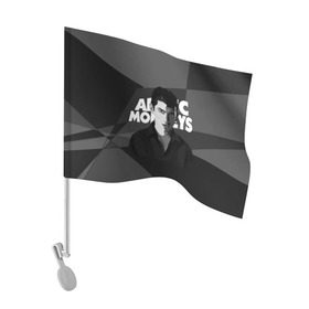 Флаг для автомобиля с принтом Солист Arctic Monkeys в Белгороде, 100% полиэстер | Размер: 30*21 см | arc | алекс тёрнер | арктик | арктические мартышки | гаражный | группа | джейми кук | инди рок | манкис | музыка | мэтт хелдер | ник о мэлли | обезьяна | постпанк ривайвл | психоделический | рок