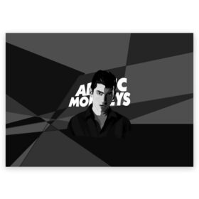 Поздравительная открытка с принтом Солист Arctic Monkeys в Белгороде, 100% бумага | плотность бумаги 280 г/м2, матовая, на обратной стороне линовка и место для марки
 | arc | алекс тёрнер | арктик | арктические мартышки | гаражный | группа | джейми кук | инди рок | манкис | музыка | мэтт хелдер | ник о мэлли | обезьяна | постпанк ривайвл | психоделический | рок