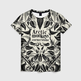 Женская футболка 3D с принтом Arctic Monkeys природа в Белгороде, 100% полиэфир ( синтетическое хлопкоподобное полотно) | прямой крой, круглый вырез горловины, длина до линии бедер | алекс тёрнер | арктик | арктические мартышки | гаражный | группа | джейми кук | инди рок | манкис | музыка | мэтт хелдер | ник о мэлли | обезьяна | постпанк ривайвл | психоделический | рок