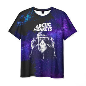 Мужская футболка 3D с принтом Arctic Monkeys в Белгороде, 100% полиэфир | прямой крой, круглый вырез горловины, длина до линии бедер | алекс тёрнер | арктик | арктические мартышки | гаражный | группа | джейми кук | инди рок | манкис | музыка | мэтт хелдер | ник о мэлли | обезьяна | постпанк ривайвл | психоделический | рок