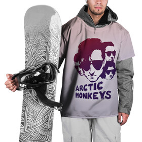 Накидка на куртку 3D с принтом Группа Arctic Monkeys в Белгороде, 100% полиэстер |  | 