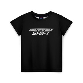 Детская футболка 3D с принтом Need For Speed: SHIFT в Белгороде, 100% гипоаллергенный полиэфир | прямой крой, круглый вырез горловины, длина до линии бедер, чуть спущенное плечо, ткань немного тянется | car | crew | dirt | forza | grid | nfs | race | гонки | машина | нфс
