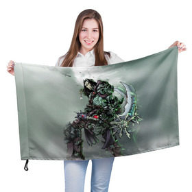 Флаг 3D с принтом Darksiders 1 в Белгороде, 100% полиэстер | плотность ткани — 95 г/м2, размер — 67 х 109 см. Принт наносится с одной стороны | darksiders