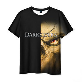 Мужская футболка 3D с принтом Darksiders 4 в Белгороде, 100% полиэфир | прямой крой, круглый вырез горловины, длина до линии бедер | darksiders