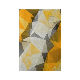 Обложка для паспорта матовая кожа с принтом Sport Abstract 2018 в Белгороде, натуральная матовая кожа | размер 19,3 х 13,7 см; прозрачные пластиковые крепления | Тематика изображения на принте: абстракция | геометрия | желтый | краски | линии | мода | модные | пирамиды | полосы | серый | тренды | треугольники | узоры | фигуры | цвет