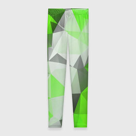 Леггинсы 3D с принтом Sport Abstract 2018 Green в Белгороде, 80% полиэстер, 20% эластан | Эластичный пояс, зауженные к низу, низкая посадка | абстракция | геометрия | желтый | краски | линии | мода | модные | пирамиды | полосы | серый | тренды | треугольники | узоры | фигуры | цвет