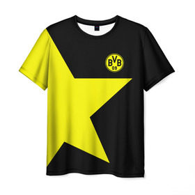 Мужская футболка 3D с принтом FC Borussia Dortmund 2018 в Белгороде, 100% полиэфир | прямой крой, круглый вырез горловины, длина до линии бедер | боруссия | дортмунд