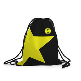 Рюкзак-мешок 3D с принтом FC Borussia Dortmund 2018 в Белгороде, 100% полиэстер | плотность ткани — 200 г/м2, размер — 35 х 45 см; лямки — толстые шнурки, застежка на шнуровке, без карманов и подкладки | боруссия | дортмунд
