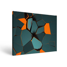 Холст прямоугольный с принтом Нано в Белгороде, 100% ПВХ |  | abstraction | абстракция | геометрия | грани | полигоны | сочетания | треугольники