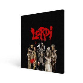 Холст квадратный с принтом LORDI в Белгороде, 100% ПВХ |  | mr. lordi | лорди