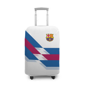 Чехол для чемодана 3D с принтом FC Barcelona #8 в Белгороде, 86% полиэфир, 14% спандекс | двустороннее нанесение принта, прорези для ручек и колес | fcb | барселона | геометрия | футбольный клуб