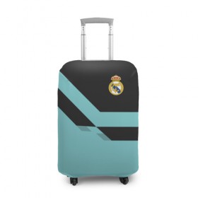 Чехол для чемодана 3D с принтом Real Madrid 2018 #2 в Белгороде, 86% полиэфир, 14% спандекс | двустороннее нанесение принта, прорези для ручек и колес | emirates | fc | real madrid | клуб | мяч | реал мадрид | эмблема