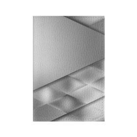 Обложка для паспорта матовая кожа с принтом Grey rhombuses в Белгороде, натуральная матовая кожа | размер 19,3 х 13,7 см; прозрачные пластиковые крепления | Тематика изображения на принте: grey | абстракция | геометрия | ромб | текстура